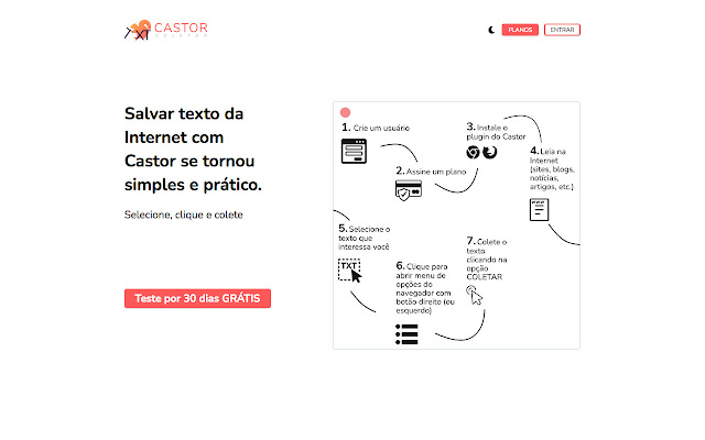 Castor Colete texto mais rápido que nunca  from Chrome web store to be run with OffiDocs Chromium online