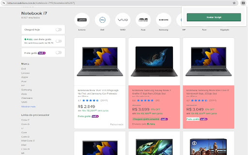Catalogos Mercado Livre  from Chrome web store to be run with OffiDocs Chromium online