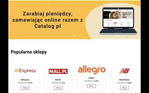Catalogpl CashBack PL  from Chrome web store to be run with OffiDocs Chromium online