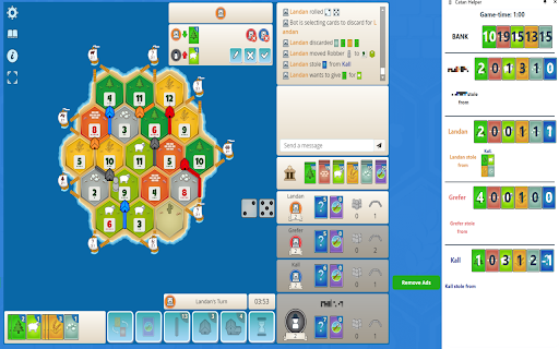 Catan Helper  from Chrome web store to be run with OffiDocs Chromium online