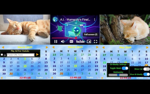 Cat Calendar  from Chrome web store to be run with OffiDocs Chromium online