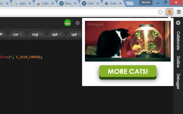 Catcaller  from Chrome web store to be run with OffiDocs Chromium online