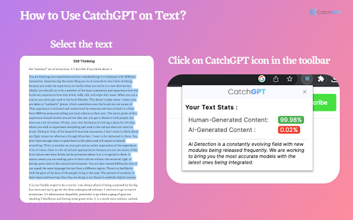 CatchGPT  from Chrome web store to be run with OffiDocs Chromium online