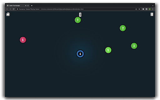 Catch the Number HTML5 Game  from Chrome web store to be run with OffiDocs Chromium online
