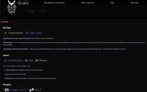 Cat Color Calculator  from Chrome web store to be run with OffiDocs Chromium online