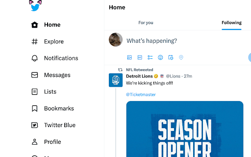 Cat Ears Extension  from Chrome web store to be run with OffiDocs Chromium online