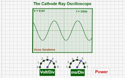 Cathode Ray Oscilloscope CRO from Chrome web store to be run with OffiDocs Chromium online Cathode Ray Oscilloscope CRO from Chrome web store to be run with OffiDocs Chromium online