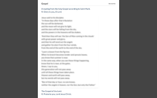Catholic Readings Helper  from Chrome web store to be run with OffiDocs Chromium online