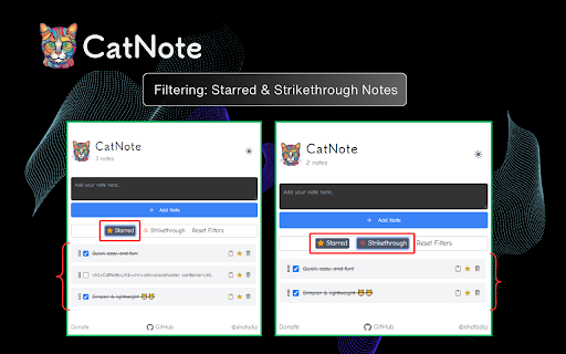 cat note  from Chrome web store to be run with OffiDocs Chromium online
