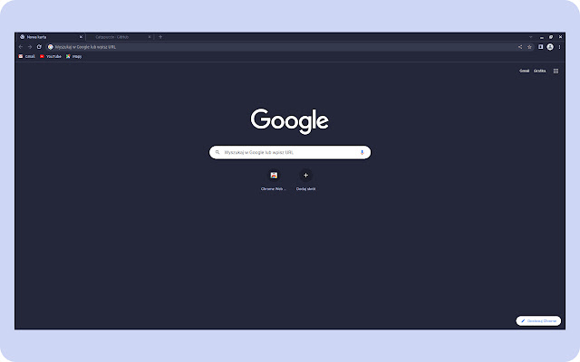 Catppuccin Chrome Theme Macchiato  from Chrome web store to be run with OffiDocs Chromium online