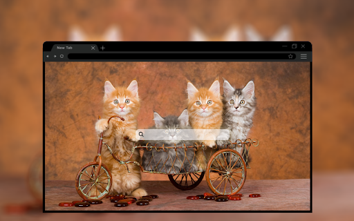 Cats and Kittens HD Wallpaper New Tab  from Chrome web store to be run with OffiDocs Chromium online
