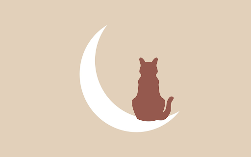 Cat sitting on the moon  from Chrome web store to be run with OffiDocs Chromium online