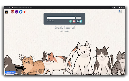 Cat Tab Cursor  from Chrome web store to be run with OffiDocs Chromium online