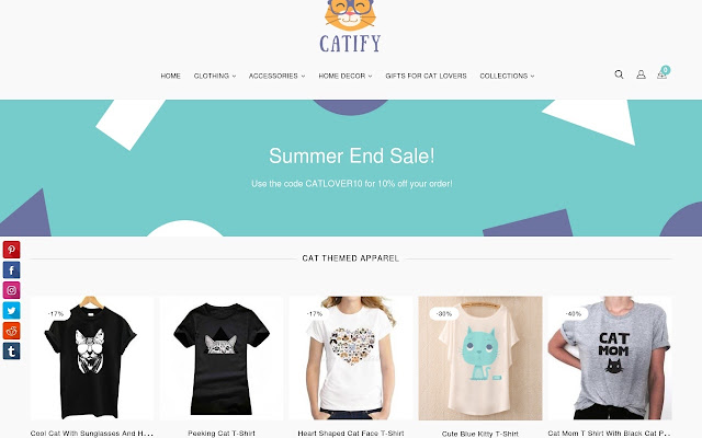 Cat Themed Gifts for Women from Catify.co  from Chrome web store to be run with OffiDocs Chromium online