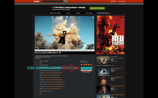 CDA Downloader  from Chrome web store to be run with OffiDocs Chromium online