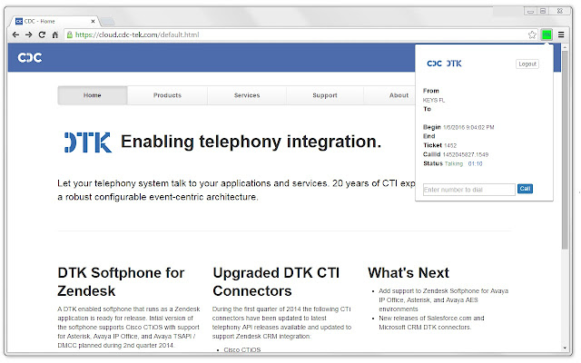 CDC DTK Extension  from Chrome web store to be run with OffiDocs Chromium online