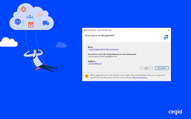 Chrome 网上商店的 Cegid Peoplenet ClickOnce 启动器将与 OffiDocs Chromium 在线运行
