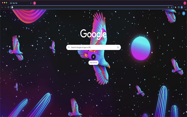 Celestial Eagle Theme  from Chrome web store to be run with OffiDocs Chromium online