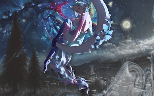Celestial Moon Maiden  from Chrome web store to be run with OffiDocs Chromium online