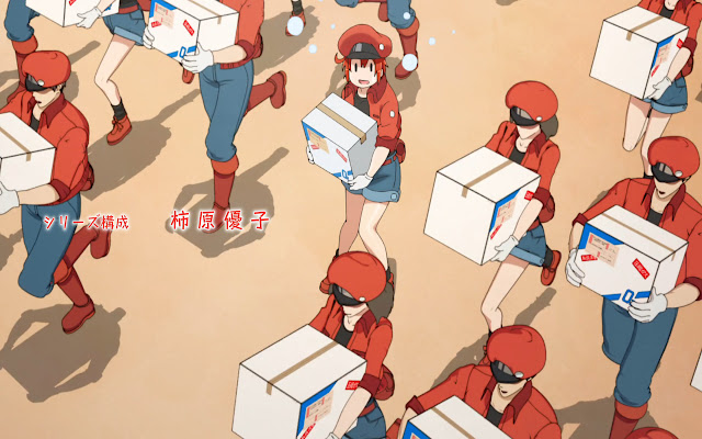 Cells at Work Cutsey Theme  from Chrome web store to be run with OffiDocs Chromium online