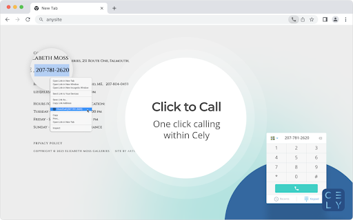 Cely  from Chrome web store to be run with OffiDocs Chromium online