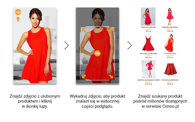 CENEO Visual Search wersja Preview  from Chrome web store to be run with OffiDocs Chromium online