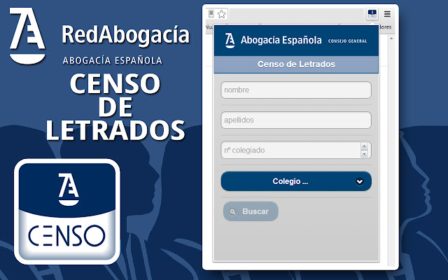Censo de Letrados  from Chrome web store to be run with OffiDocs Chromium online