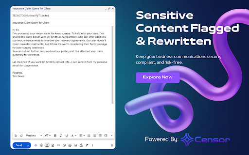 Censor  from Chrome web store to be run with OffiDocs Chromium online