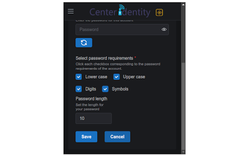 Center Identity  from Chrome web store to be run with OffiDocs Chromium online