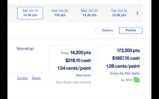 Cents Per Point Calculator  from Chrome web store to be run with OffiDocs Chromium online