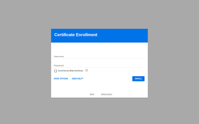 Certificate Enrollment for Chrome OS  from Chrome web store to be run with OffiDocs Chromium online