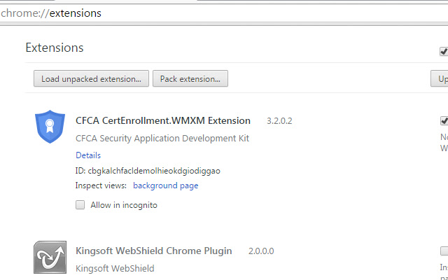 CFCA CertEnrollment.WMXM Extension  from Chrome web store to be run with OffiDocs Chromium online
