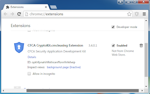 CFCA CryptoKit.cmcleasing Extension  from Chrome web store to be run with OffiDocs Chromium online
