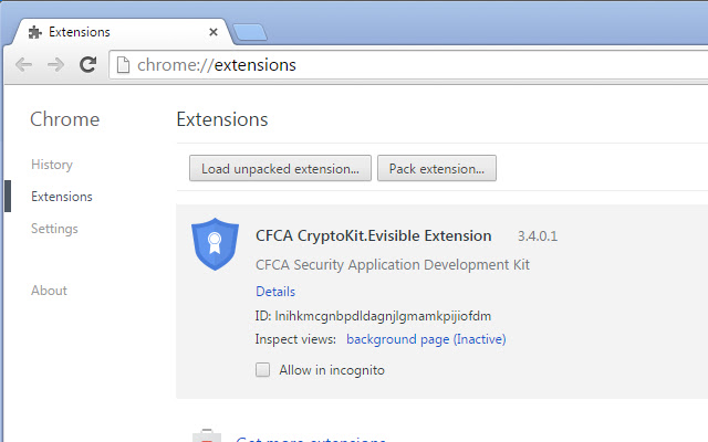CFCA CryptoKit.Evisible Extension  from Chrome web store to be run with OffiDocs Chromium online