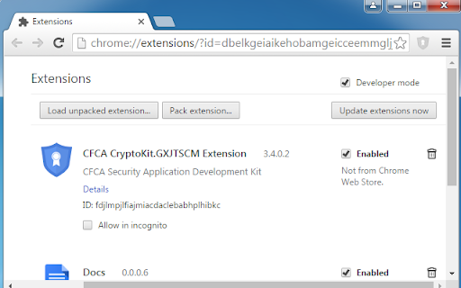 CFCA CryptoKit.GXJTSCM Extension  from Chrome web store to be run with OffiDocs Chromium online