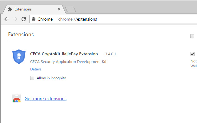 CFCA CryptoKit.JiajiePay Extension  from Chrome web store to be run with OffiDocs Chromium online