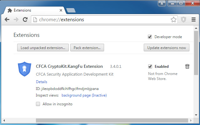 CFCA CryptoKit.KangFu Extension  from Chrome web store to be run with OffiDocs Chromium online