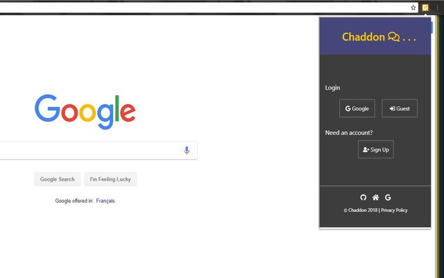 Chaddon  from Chrome web store to be run with OffiDocs Chromium online