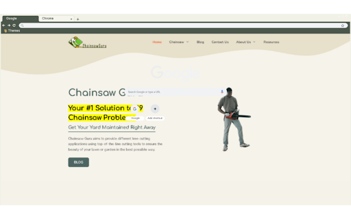 Chainsaw Guru Theme  from Chrome web store to be run with OffiDocs Chromium online