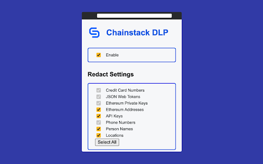 Chainstack DLP  from Chrome web store to be run with OffiDocs Chromium online