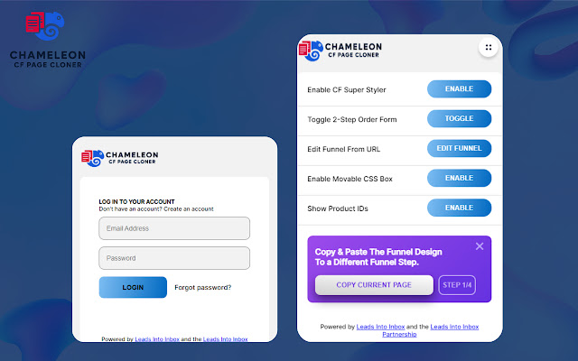 Chameleon CF Page Cloner  from Chrome web store to be run with OffiDocs Chromium online