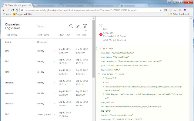 Cham Logviewer  from Chrome web store to be run with OffiDocs Chromium online