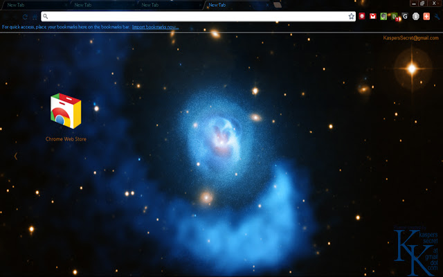 Chandra X Ray Abell 2052 Galaxy Cluster Theme  from Chrome web store to be run with OffiDocs Chromium online