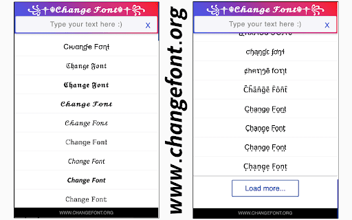 Change Font  from Chrome web store to be run with OffiDocs Chromium online