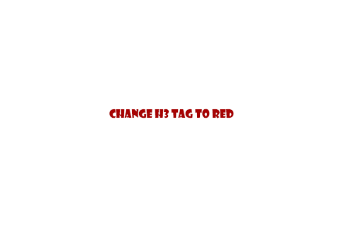 Change h3 tag to red  from Chrome web store to be run with OffiDocs Chromium online