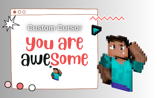 Change My Cursor to minecraft  from Chrome web store to be run with OffiDocs Chromium online