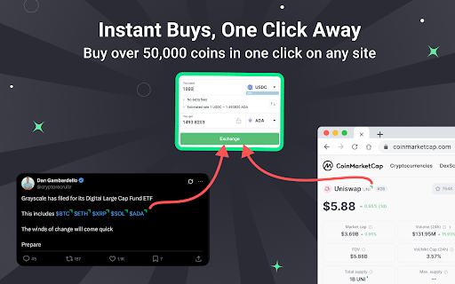 ChangeNOW + Buy, Sell, Swap Crypto: Bitcoin, Ethereum  More  from Chrome web store to be run with OffiDocs Chromium online