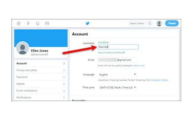 Cambie el nombre de usuario de Twitter desde la tienda web de Chrome para ejecutarlo con OffiDocs Chromium en línea
