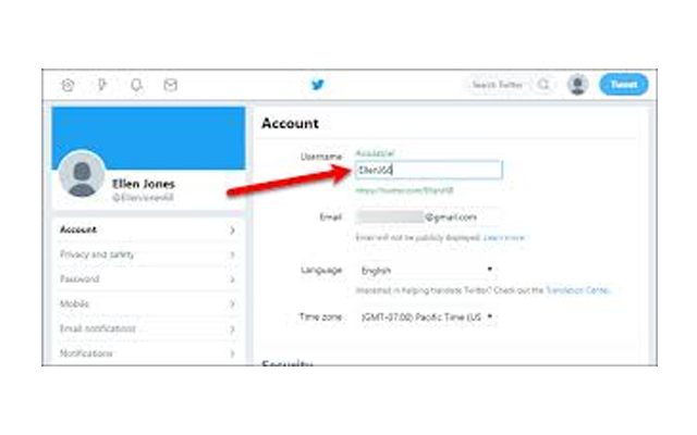 Tukar Nama Pengguna Twitter daripada kedai web Chrome untuk dijalankan dengan OffiDocs Chromium dalam talian