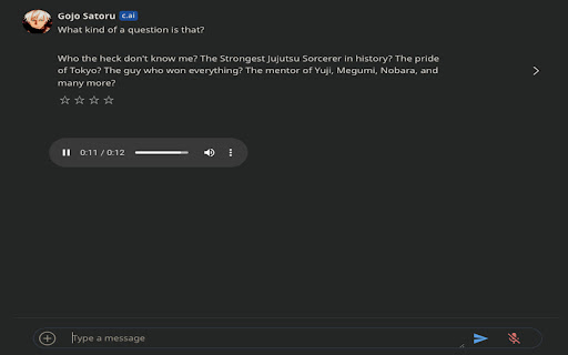 CharacterAIVoices  from Chrome web store to be run with OffiDocs Chromium online